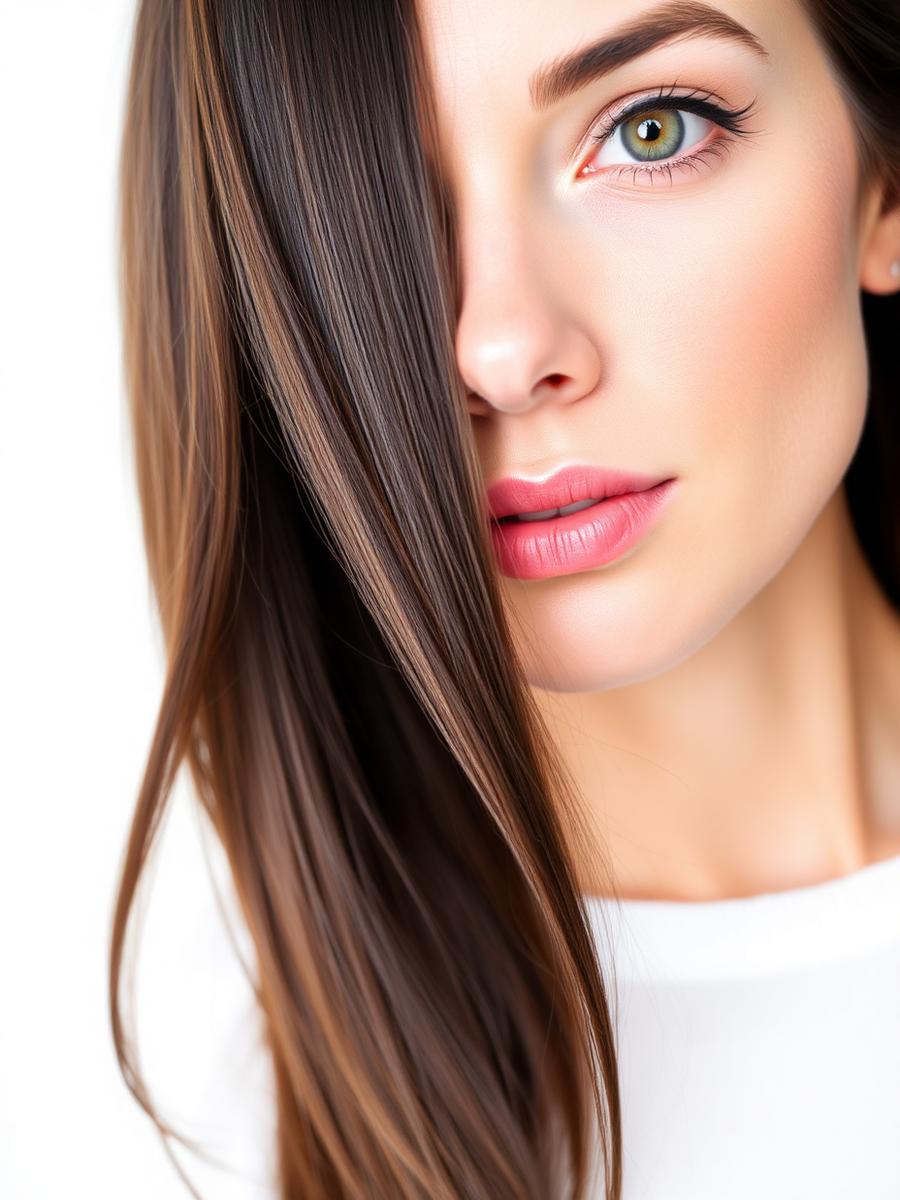 Lange, glänzende Layers